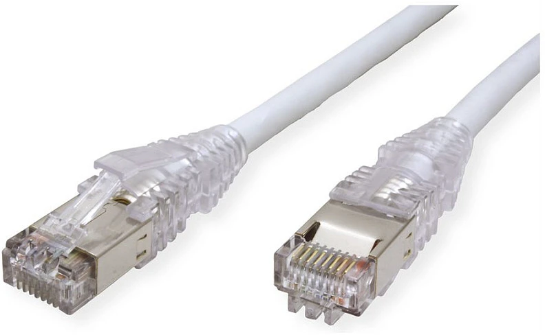 SECOMP DTWYLER DTWYLER patch kabelis Cat.6A (EA klasė) S/FTP, CU 7702 lankstus LSOH, AMP v2, pilkas, 3 m