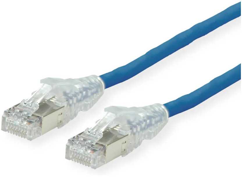SECOMP Triton DTWYLER kabelis Kat.6A (EA klasė) S/FTP, CU 7702 flex LSOH, AMP v2, mėlyna, 2 m