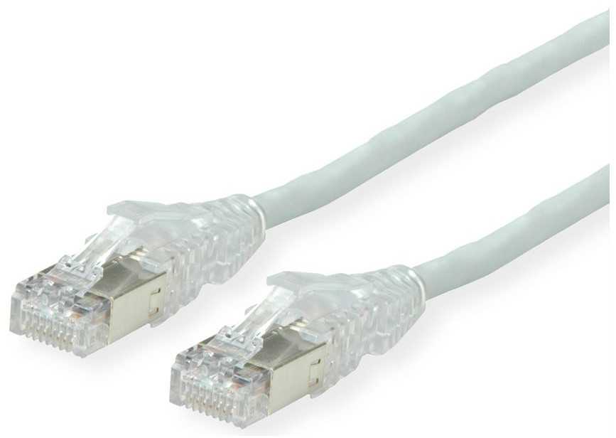 SECOMP DTWYLER Kabelis Kat.6A (Class EA) S/FTP, CU 7702 flex LSOH, AMP v2, pilka, 2 m