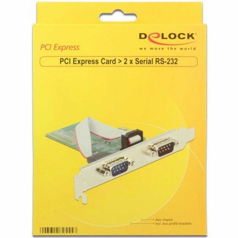 DELOCK PCI Express kortelė > 2 x serijos RS-232