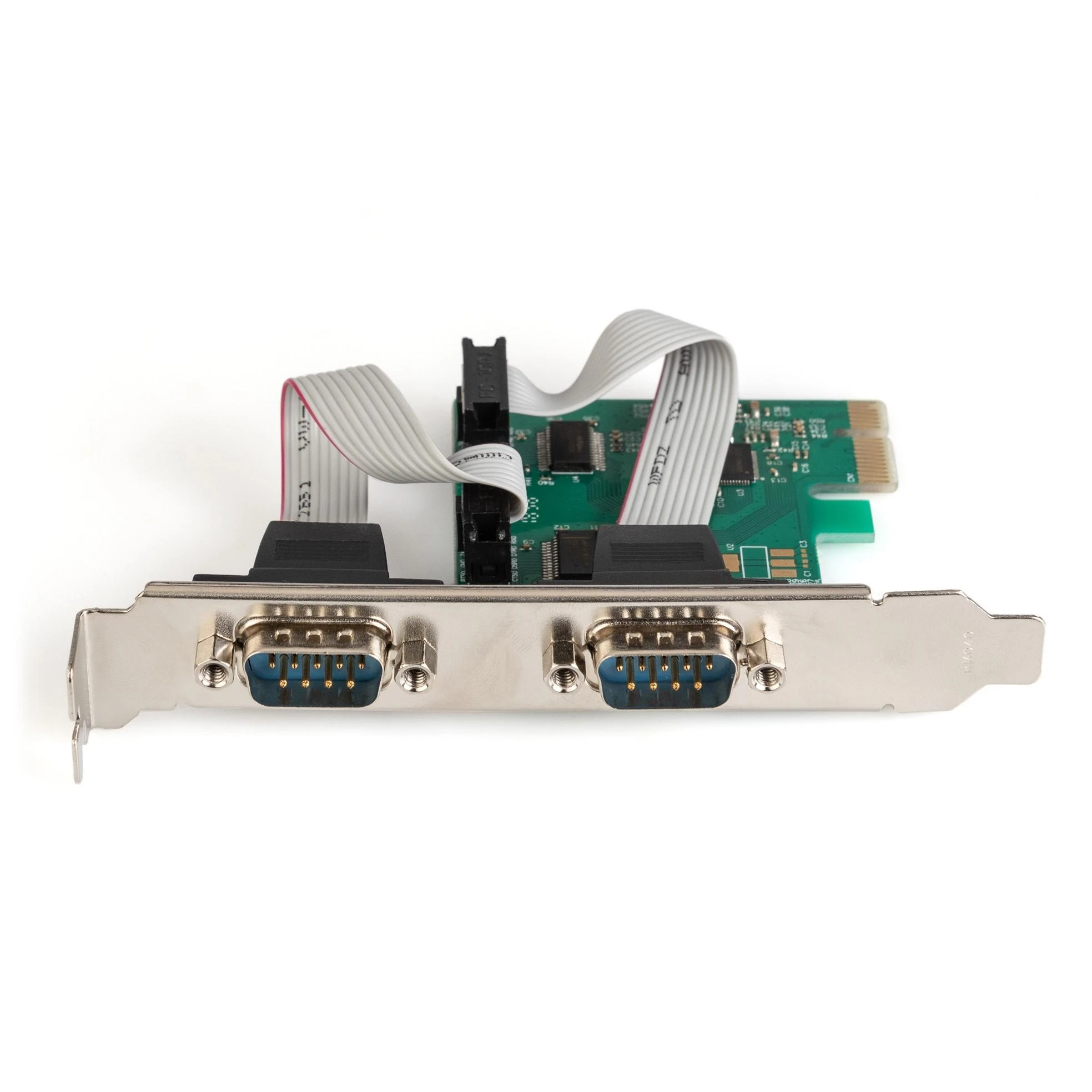 Assmann Electronic DIGITUS PCIexpress kortelė 2xserial DB9 MCS9901 mikroschemų rinkinys su 2 LP laikikliu