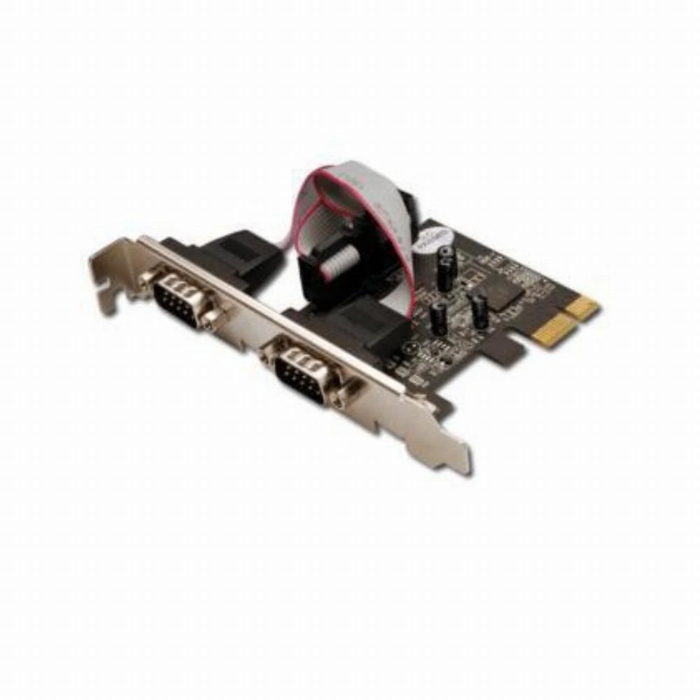 Assmann Electronic DIGITUS PCIexpress kortelė 2xserial DB9 MCS9901 mikroschemų rinkinys su 2 LP laikikliu