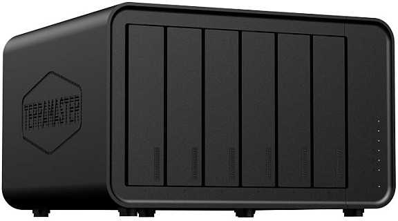 „TERRAMASTER F6-424 NAS“ failų serveris su „Intel Celeron N95“, 8 GB RAM, 6 lizdais
