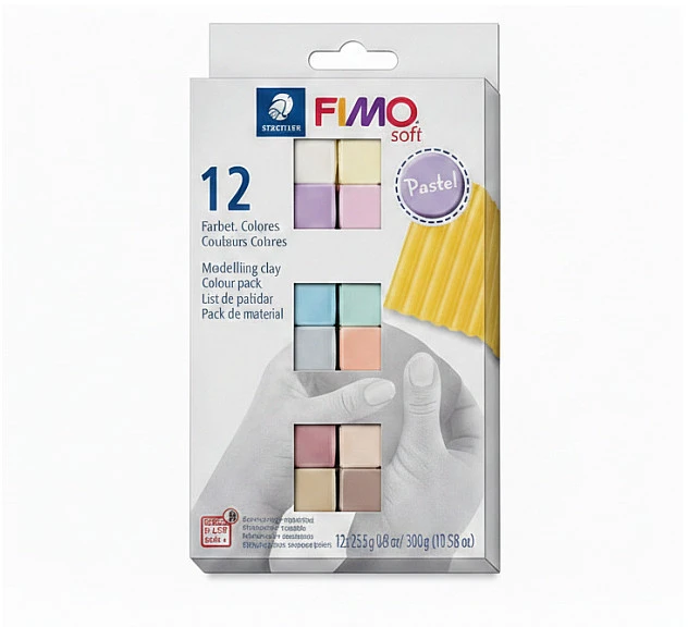 Staedtler FIMO 8023 C, Modelis, Įvairių spalvų, Suaugusiesiems, 12 vnt., 110 °C, 30 min.