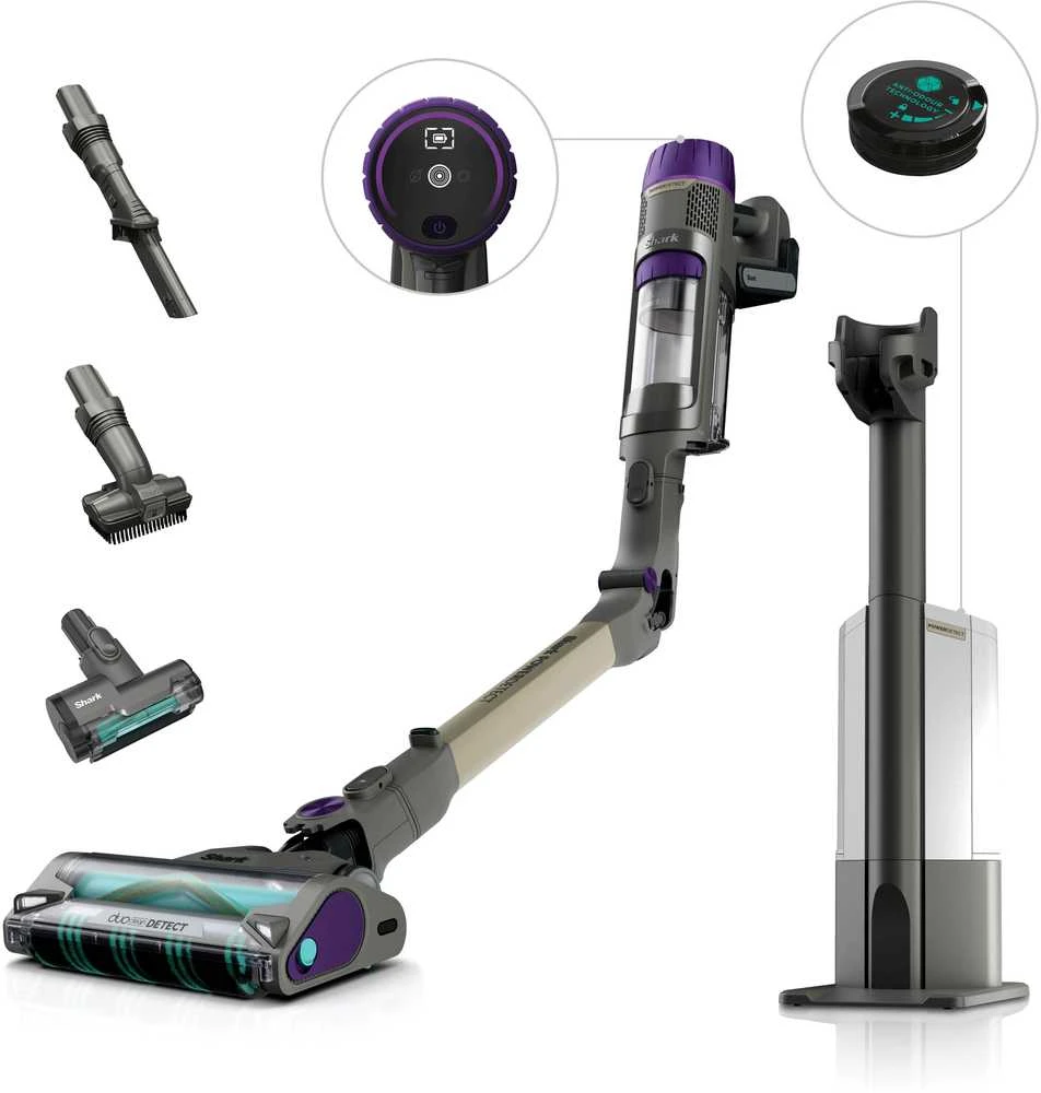 Belaidis dulkių siurblys Shark IP3251EUT, Pilkas su aukso spalvos ir violetiniais akcentais