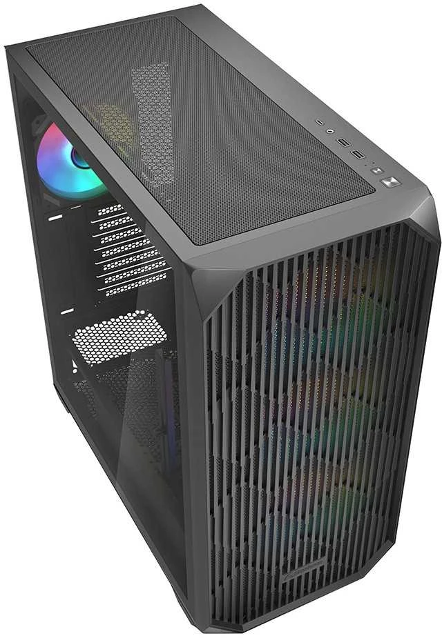 Sharkoon AK3 RGB ATX 1xGlas Juodas