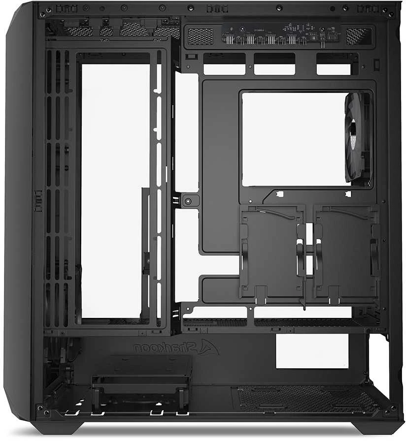 Sharkoon AK3 RGB ATX 1xGlas Juodas