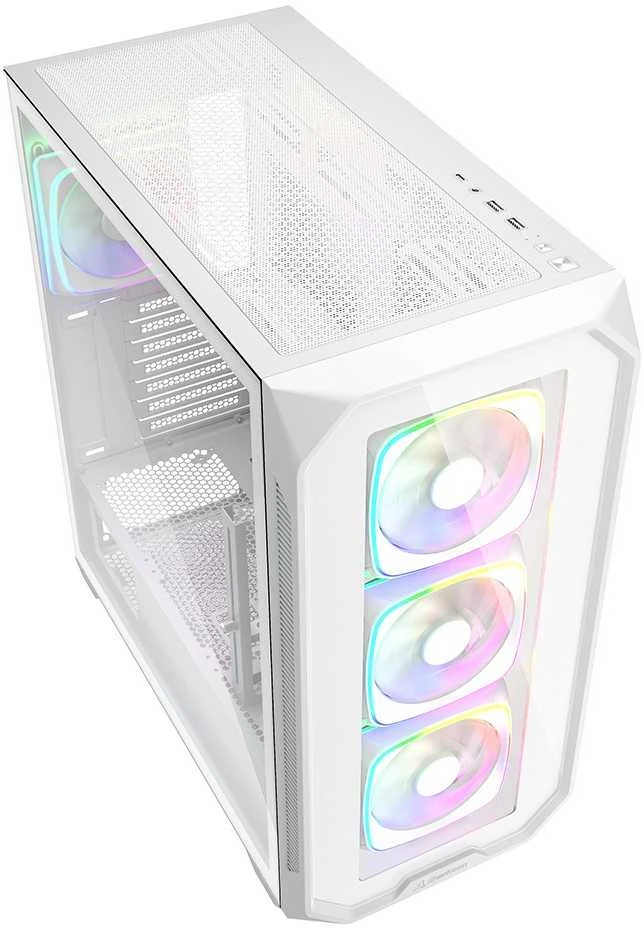 Sharkoon AK5G RGB ATX 1xGlas Baltas