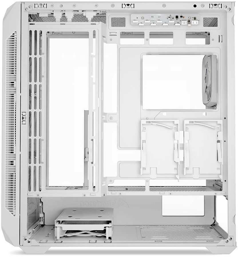 Sharkoon AK5M RGB, Tower tipo korpusas - baltas, grūdintas stiklas