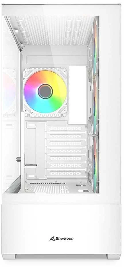 Sharkoon AK6 RGB ATX 1xGlas Baltas