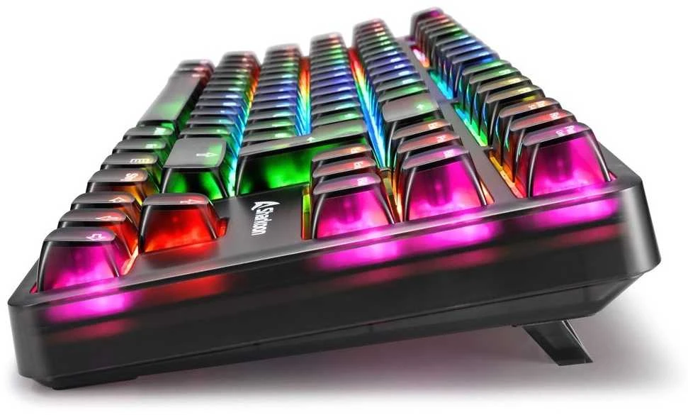 Sharkoon Crystal Shark, Gaming-klaviatūra - juodas, DE-išdėstymas, KTT