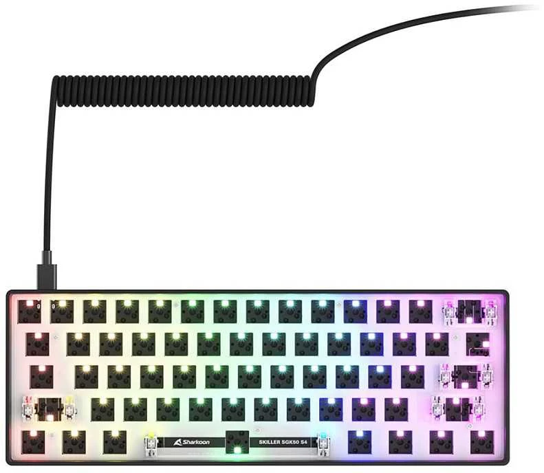 Sharkoon SKILLER SGK50 S4 Gen2 Barebone, Gaming-klaviatūra - juodas