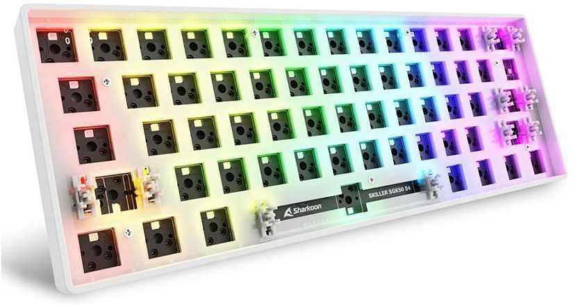 Sharkoon SKILLER SGK50 S4 Gen2 Barebone, Gaming-klaviatūra - baltas