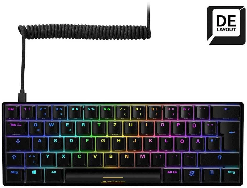 Sharkoon Klaviatūra žaidimams Skiller SGK50S4 juodas-braun DE