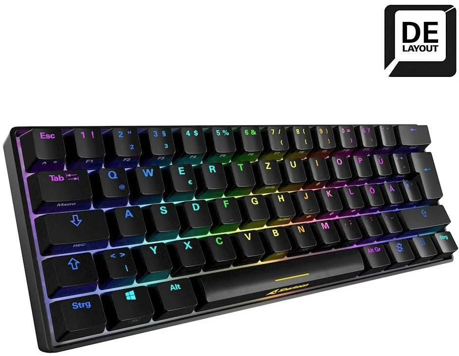 Sharkoon Klaviatūra žaidimams Skiller SGK50S4 juodas-braun DE
