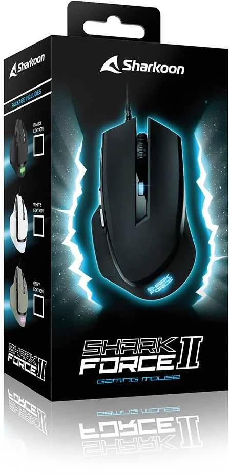 Sharkoon Pelė Shark Force II Optisch 6 mygtukai 4.200 DPI wei