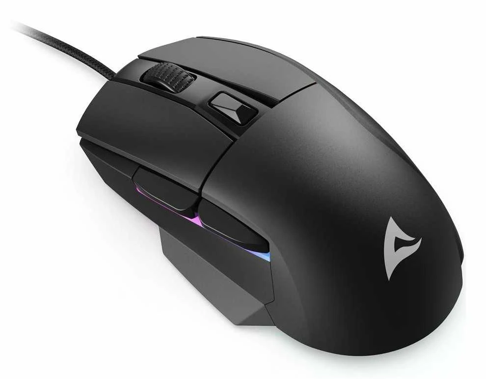 Sharkoon Pelė Shark SGM35 Optisch 6 mygtukai 6.400 DPI schw