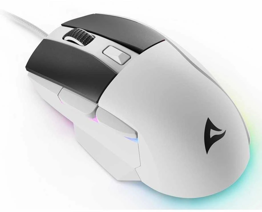 Sharkoon Pelė Shark SGM35 Optisch 6 mygtukai 6.400 DPI wei