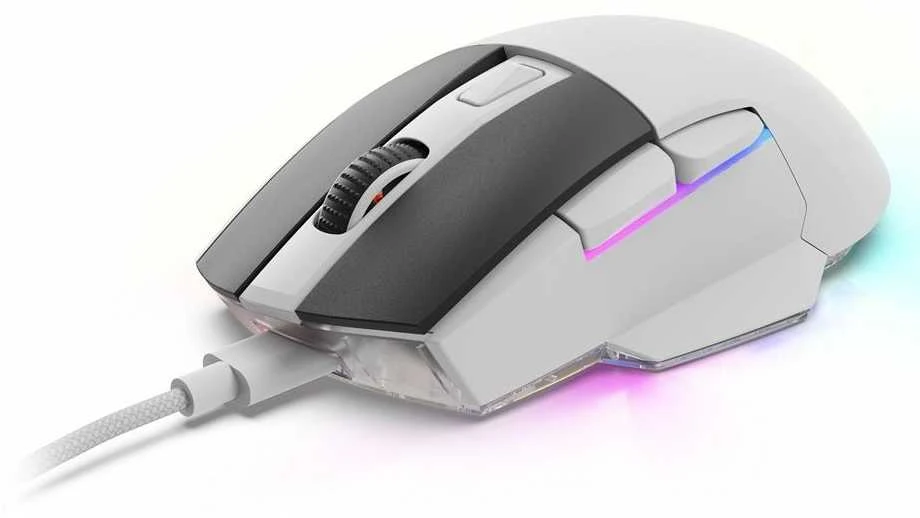 Sharkoon Pelė Shark SGM50W Optisch 6 mygtukai 6.400 DPI wei
