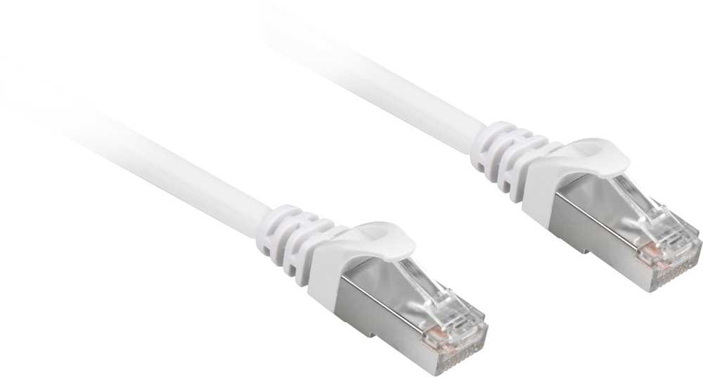 Sharkoon Sharkoon Patch kabelis RJ45 Cat.6a SFTP - 15 m - baltas - LSOH (be halogenų)