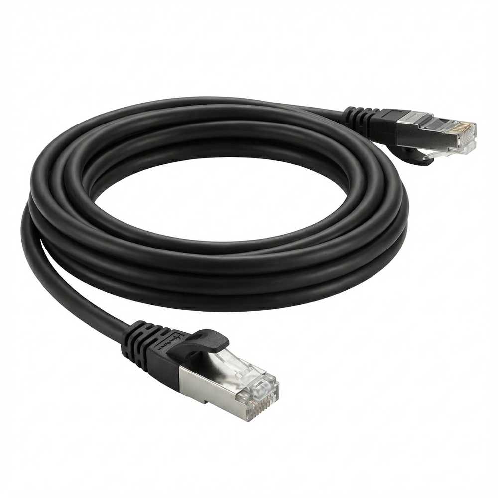 Sharkoon Patchkabel SFTP, RJ-45, mit Cat.7a Rohkabel (juodas, 10 Meter)
