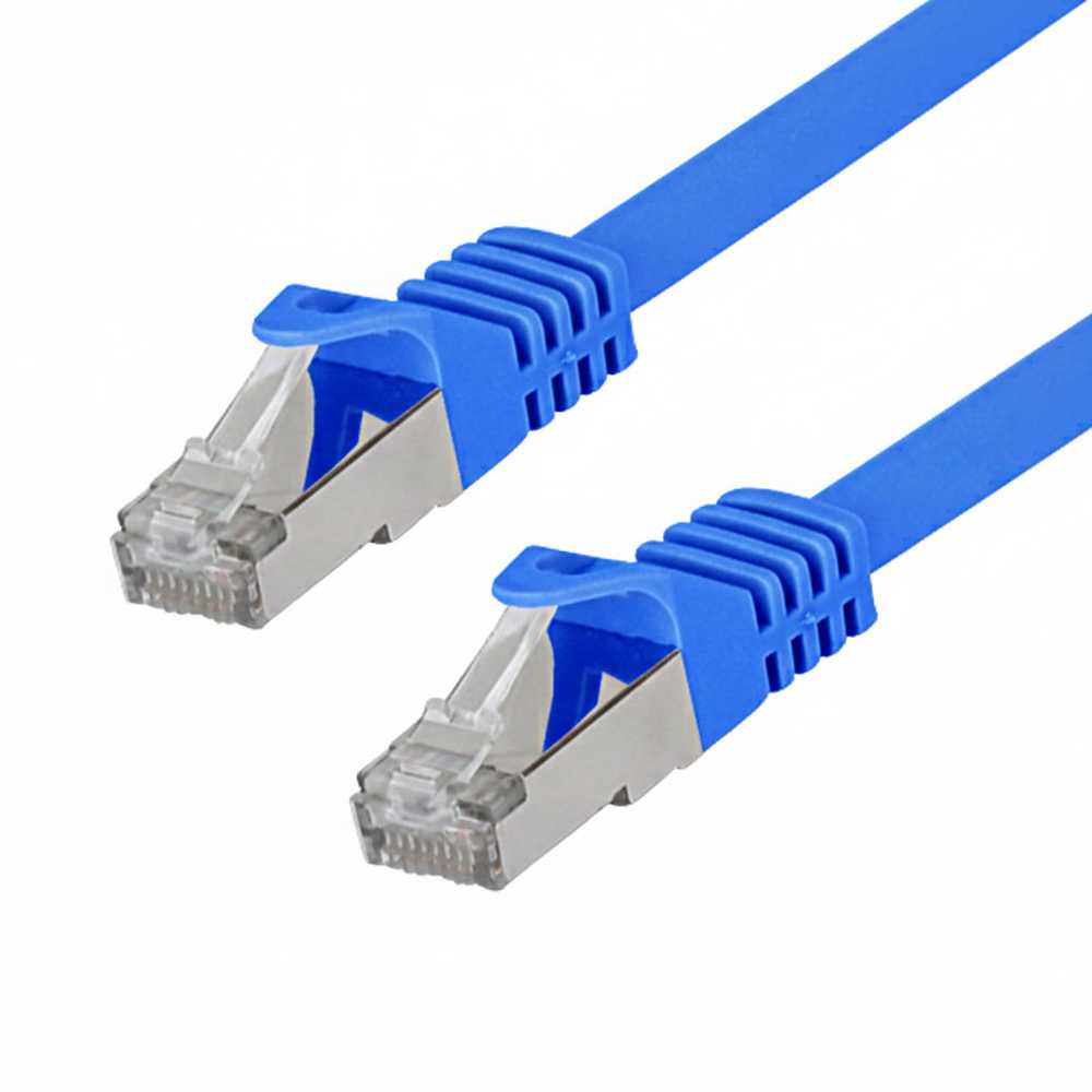 Sharkoon Patchkabel SFTP, RJ-45, mit Cat.7a Rohkabel (blau, 10 Meter)