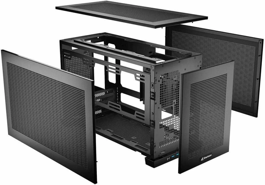 Sharkoon REBEL C20 ITX RGB, Tower-case - juodas