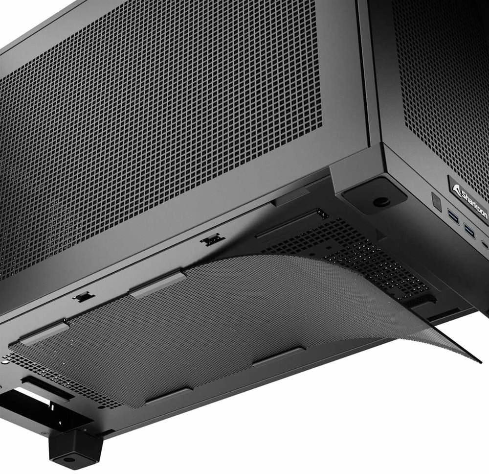 Sharkoon REBEL C20 ITX RGB, Tower-case - juodas