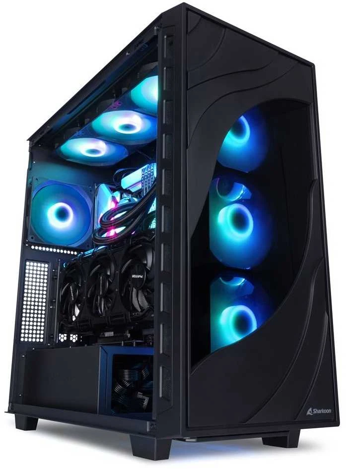 Sharkoon Rebel C80M RGB, Tower-case - juodas