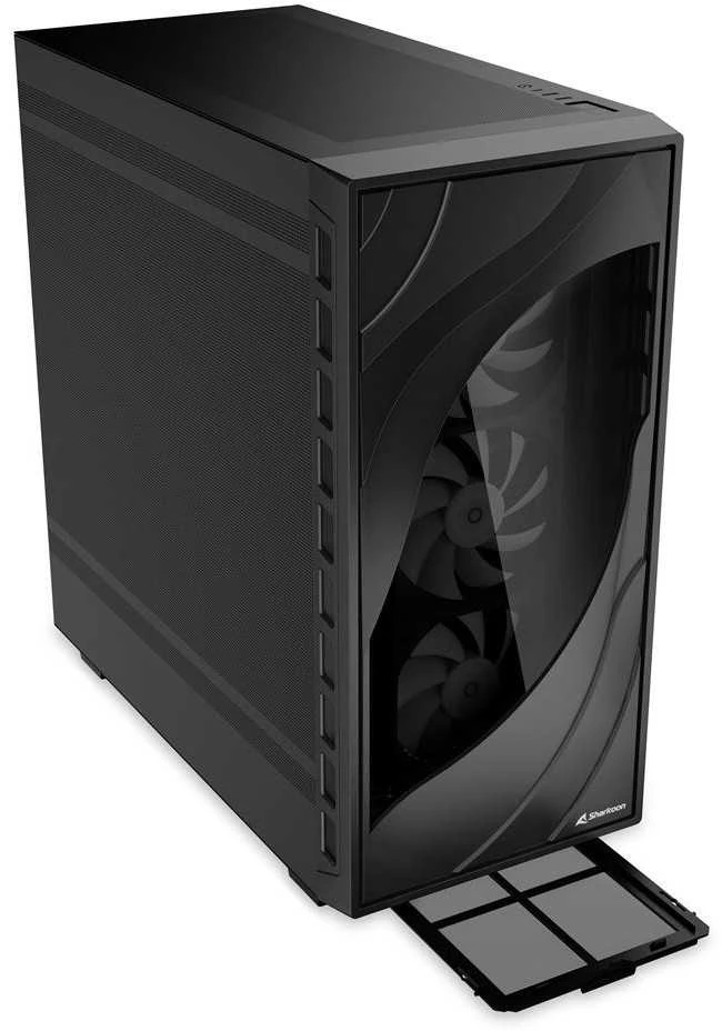 Sharkoon Rebel C80M RGB, Tower-case - juodas