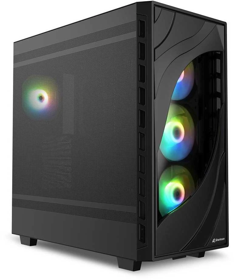 Sharkoon Rebel C80M RGB, Tower-case - juodas