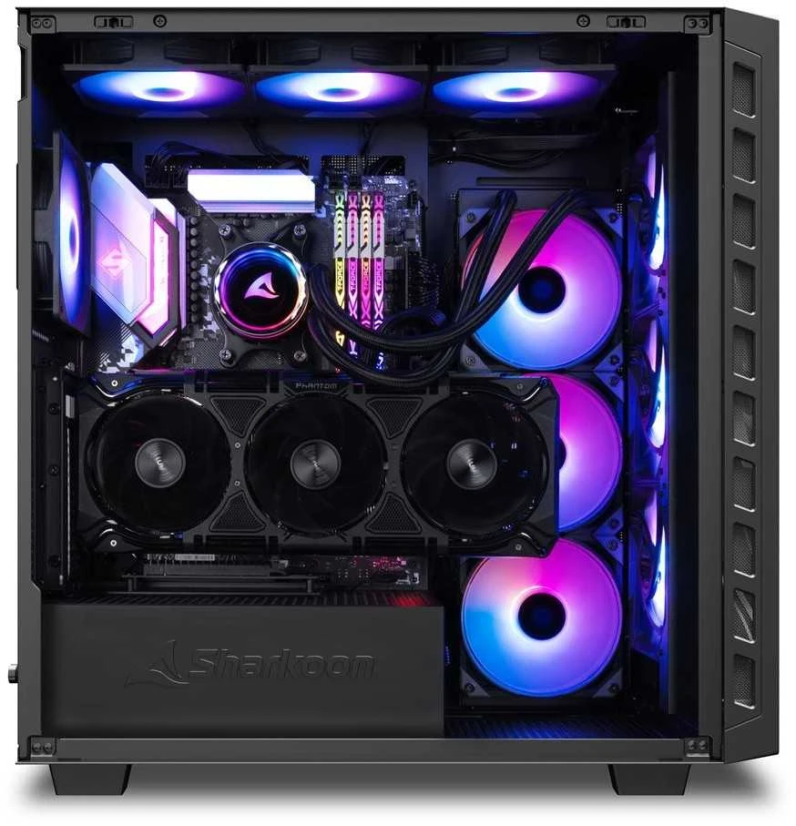 Sharkoon Rebel C80M RGB, Tower-case - juodas