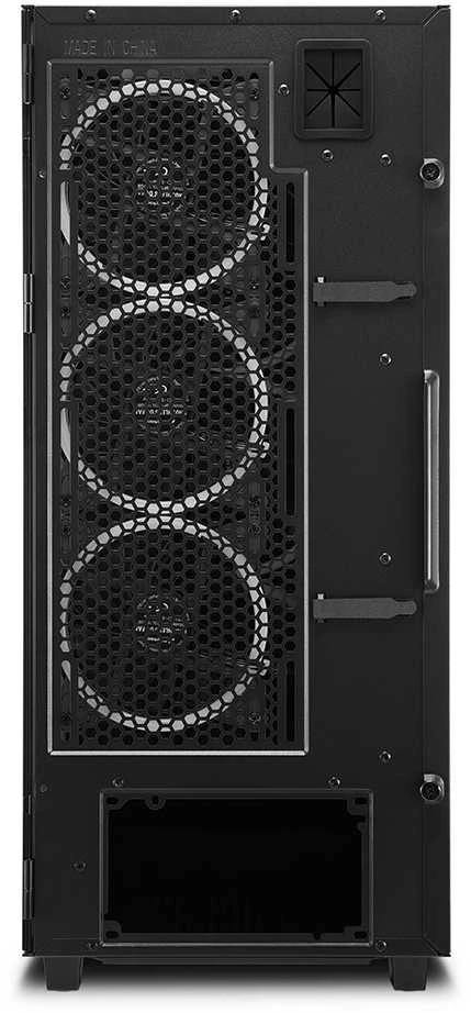 Sharkoon REV300, Tower tipo korpusas - juodas, grūdintas stiklas