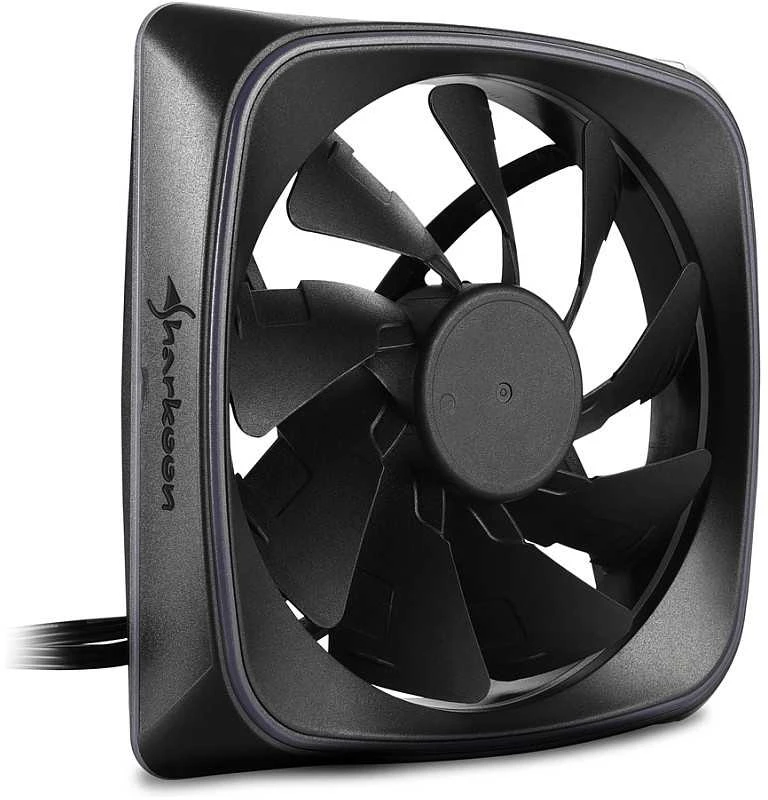 Sharkoon RGB SHARK Apšvietimas, Ventiliatorius, 12 cm, 1000 RPM, 15.2 dB, 56 m³/h, Juodas