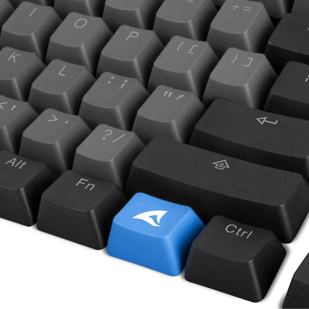 Klaviatūra Sharkoon SAC20 PBT ANSI US 114 dangteliai su apšvietimu