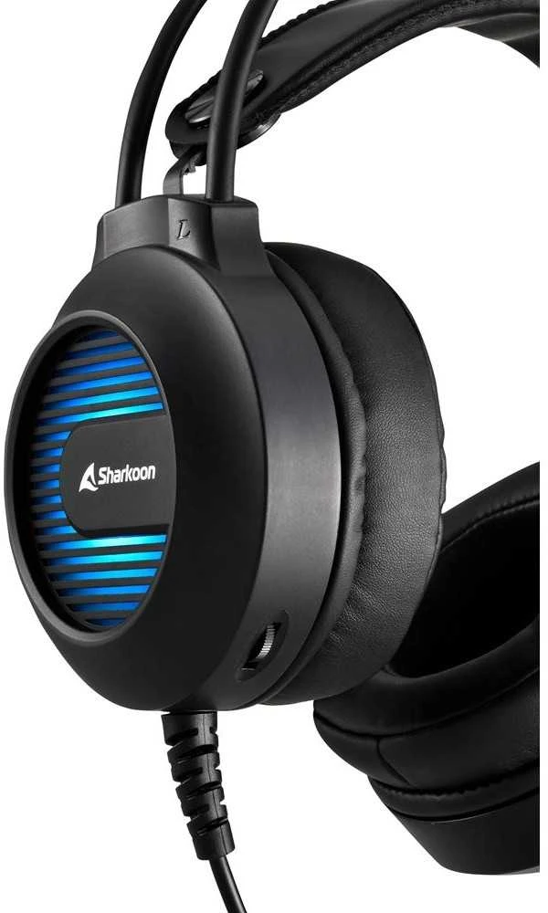 Ausinės Sharkoon Skiller SGH20 (juodas, USB-A)