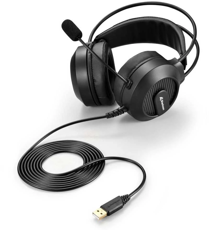 Ausinės Sharkoon Skiller SGH20 (juodas, USB-A)