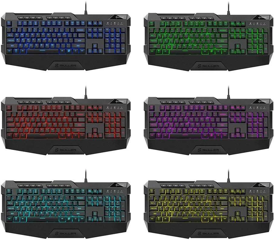 Sharkoon Skiller SGK4 Klaviatūra žaidimams QWERTZ su laidu rubberdome juodas