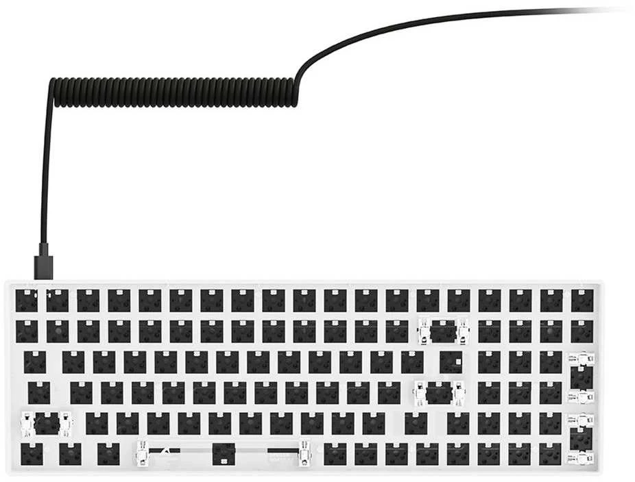 Sharkoon SKILLER SGK50 S2 Barebone, Gaming-klaviatūra - baltas
