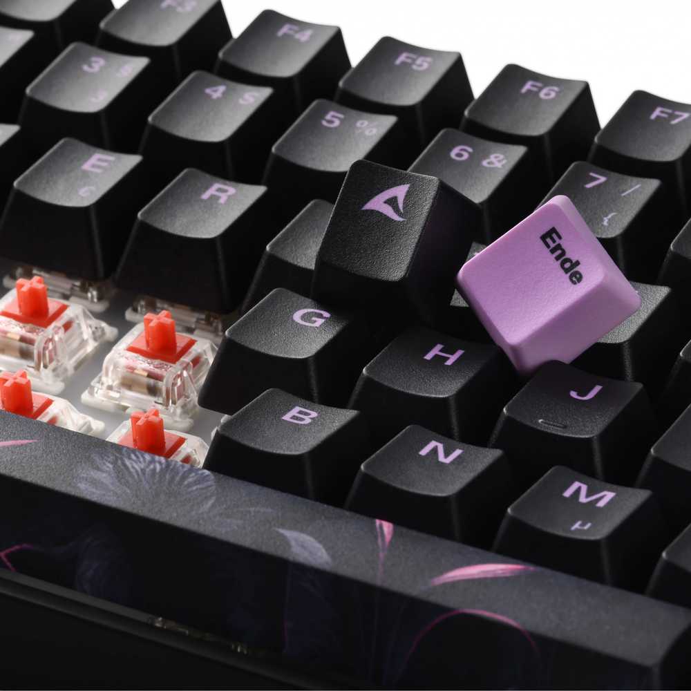 Klaviatūra Sharkoon SKILLER SGK50 S3 Design Bundle D2 (juodas/lila)
