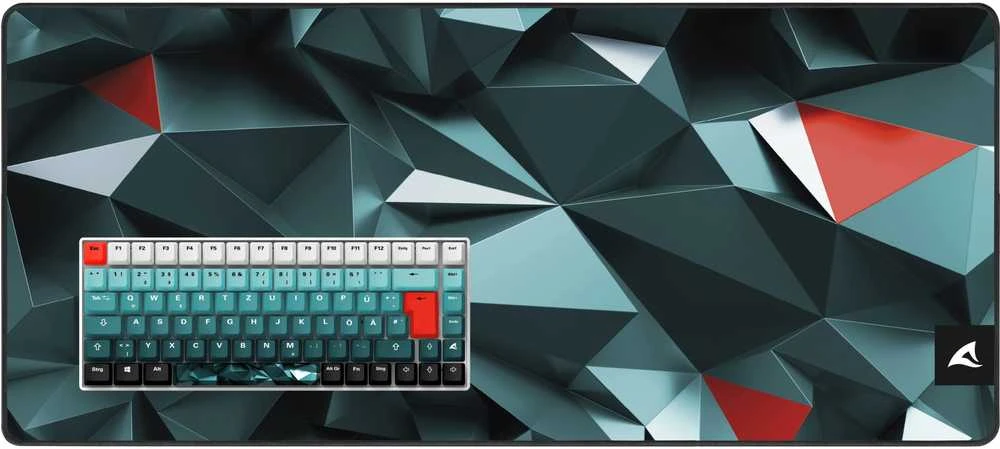 Klaviatūra Sharkoon SKILLER SGK50 S3 Design Bundle D1 (graugrn/raudona)