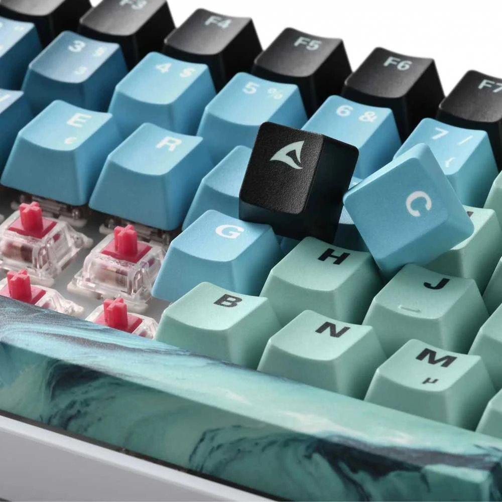 Klaviatūra Sharkoon SKILLER SGK50 S3 Design Bundle D4 (trkis/mėlyna)