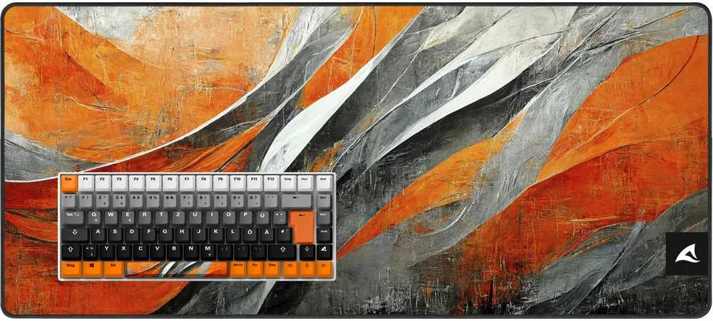 Klaviatūra Sharkoon SKILLER SGK50 S3 Design Bundle D6 (oranžinis/pilka)