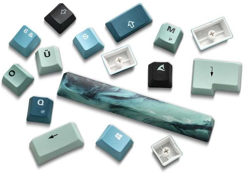Klaviatūra Sharkoon SKILLER SGK50 S3 Design Bundle D4 (trkis/mėlyna)