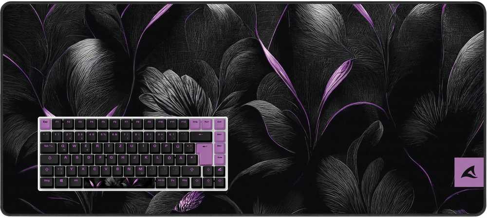 Klaviatūra Sharkoon SKILLER SGK50 S3 Design Bundle D2 (juodas/lila)
