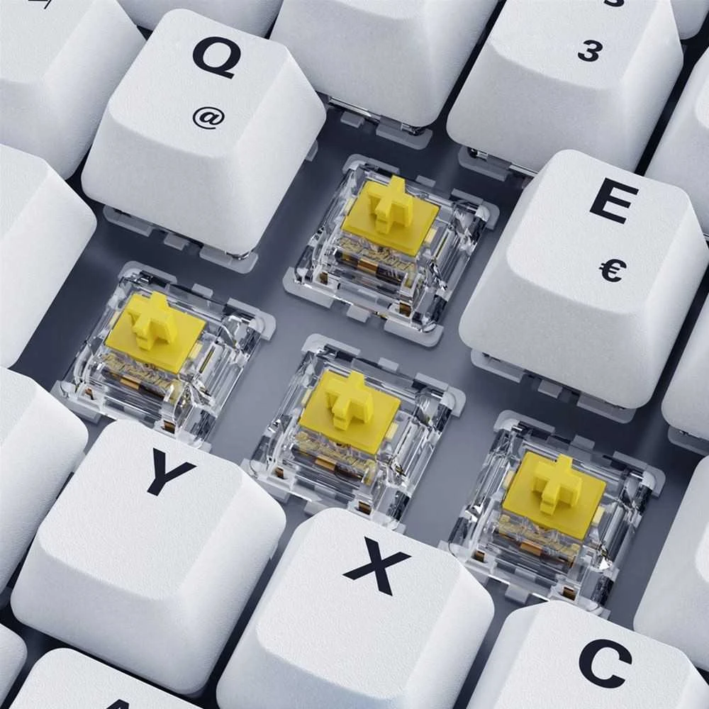Klaviatūra Sharkoon SKILLER SGK50 S3 PBT Baltas
