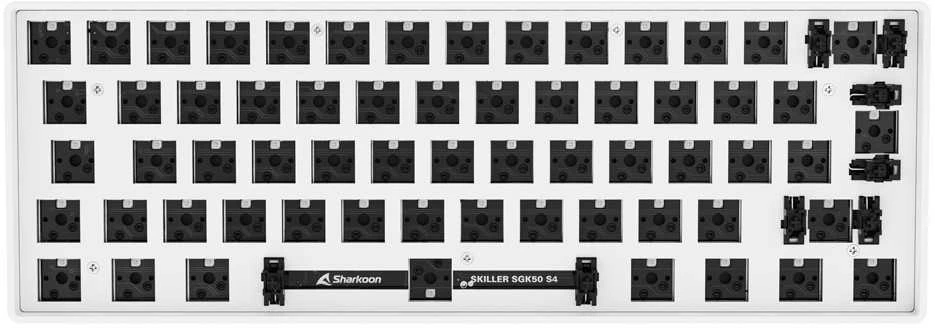 Sharkoon SKILLER SGK50 S4 Barebone, Gaming-klaviatūra - baltas, ISO-išdėstymas
