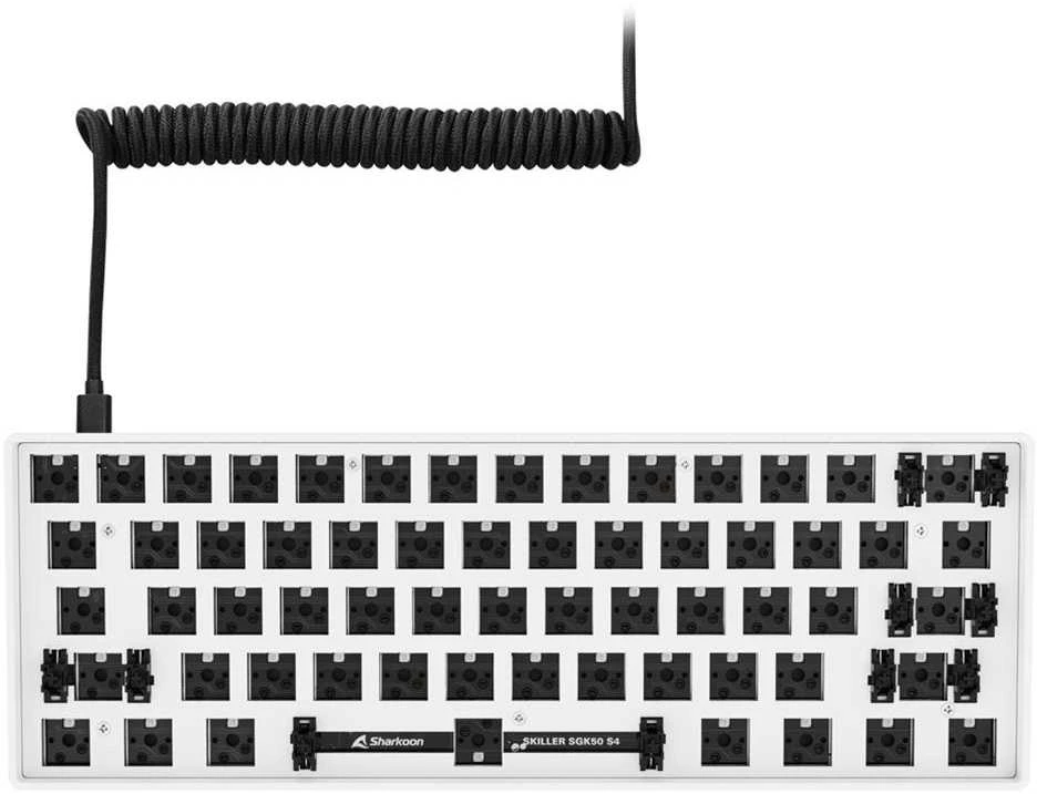 Sharkoon SKILLER SGK50 S4 Barebone, Gaming-klaviatūra - baltas, ANSI-išdėstymas