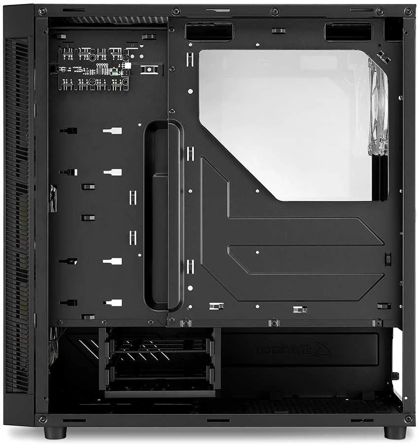 Sharkoon TG6M RGB ATX 1xGlas Juodas
