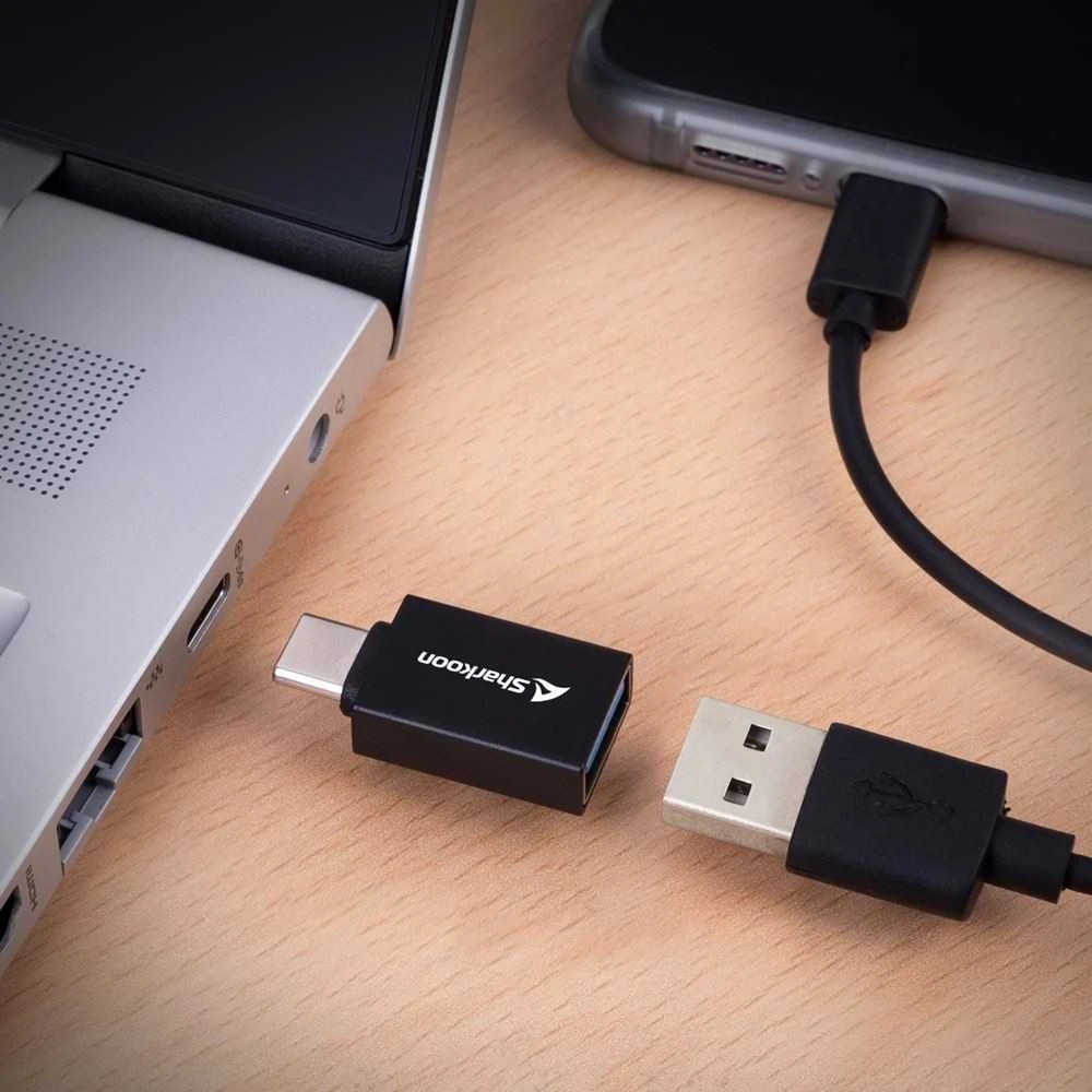 Sharkoon OFFICEPAL USB-C 2 ADAPTERIAI / 1X USB A IKI C 1X USB C TO A